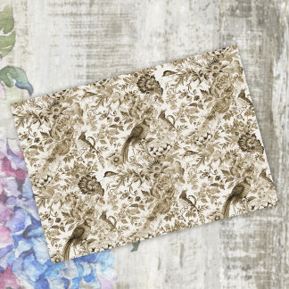 Goldbrauner französischer Landhausstil Vintage  Seidenpapier