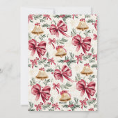 Goldbrells Pink Bows Foto Weihnachten (Rückseite)