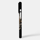 Goldbrief A mit Blumendekoren Case-Mate iPhone Hülle (Rückseite / Links)