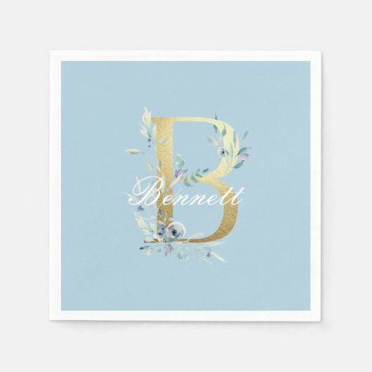 Goldbrief "B" individuell anpassbar Serviette (Vorderseite)