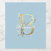 Goldbrief "B" individuell anpassbar Weinetikett (Einzelnes Label)