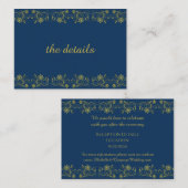 Goldbriefe auf atlantischem Bl mit Filigree-Design Begleitkarte (Vorne/Hinten)