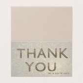 Goldbriefe Glücksspiel Dankeschön Karte (Außenseite Aufgefaltet)