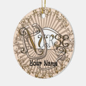 Goldbriefe Keramik Ornament (Links)