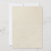 Goldbrokat-formales elegantes mit BlumenBrautparty Einladung (Rückseite)