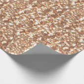 Goldbronze-Glitzern aus nahtloser Gold glitzern Geschenkpapier (Ecke)