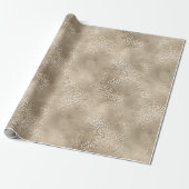 Goldbronze-Leopardrucke Geschenkpapier (Ungerollt)