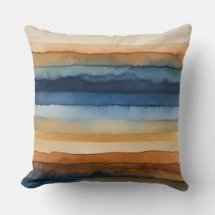 Goldbronze Rost und blaues Wasser Kissen