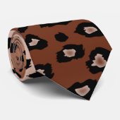 Goldbronzeleopard-Druck Ombre Krawatte (Gerollt)