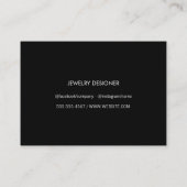 Goldbrushed/Lux-Glitzer Visitenkarte (Rückseite)