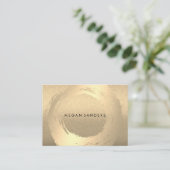 Goldbrushed/Lux-Glitzer Visitenkarte (Stehend Vorderseite)