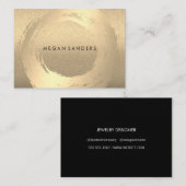 Goldbrushed/Lux-Glitzer Visitenkarte (Vorne/Hinten)