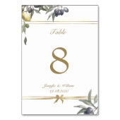 Goldbuchten Tischnummer (Vorderseite)