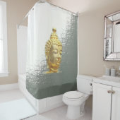 Goldbuddha Duschvorhang (Beispiel)
