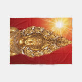 Goldbuddha Fleecedecke (Vorderseite (Horizontal))