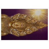 Goldbuddha in lila stoff (Yard (91,4 cm))