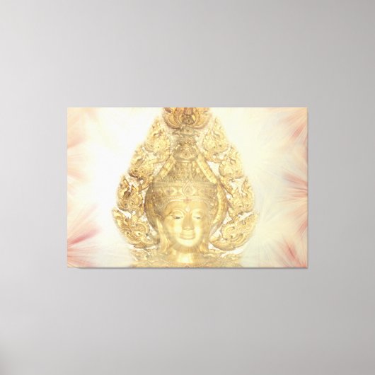 Goldbuddha Leinwanddruck (Vorderseite)