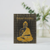 Goldbuddha Postkarte (Stehend Vorderseite)