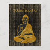 Goldbuddha Postkarte (Vorderseite)