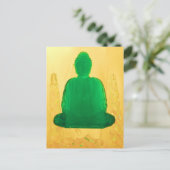 Goldbuddha Postkarte (Stehend Vorderseite)