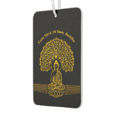 Goldbuddha unter einem Baum mit Lotus-Blume Autolufterfrischer (Links)