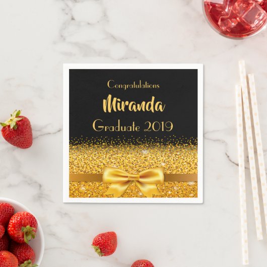 Goldbug der Graduierungspartei Serviette (Beispiel)