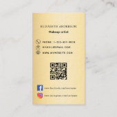 Goldbug-Logo Qr-Code Sozialmedienprämie Visitenkarte (Rückseite)