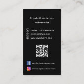 Goldbug QR Code Social Media Premium Visitenkarte (Rückseite)