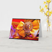 Goldbug und Kristalle Karte (Gelbe Blume)