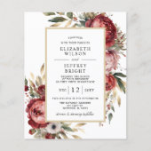 Goldburgunder Blush Bloral Wedding (Vorderseite)