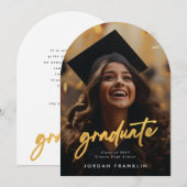 Goldbürste Ankündigung des Fotos für den Schulabsc (Vorne/Hinten)