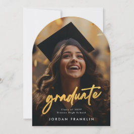 Goldbürste Ankündigung des Fotos für den Schulabsc