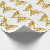 GOLDBUTTERFLING GESCHENKPAPIER (Ecke)