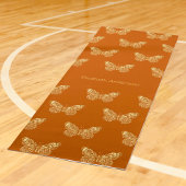 Goldbuttername Burnt orange Yogamatte
