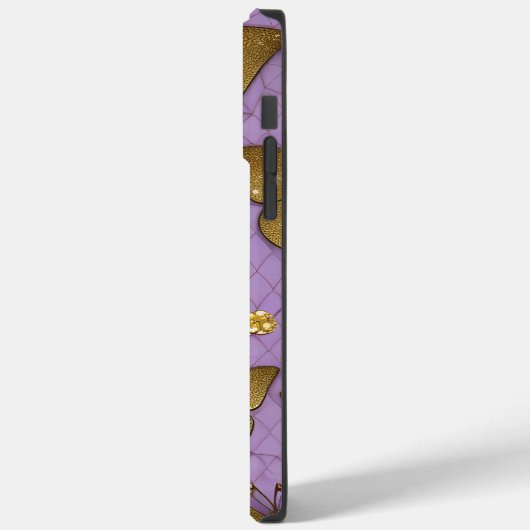 Goldbuttername Personalisiert Case-Mate iPhone Hülle (Rückseite / Links)