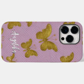 Goldbuttername Personalisiert Case-Mate iPhone Hülle (Rückseite (Horizontal))