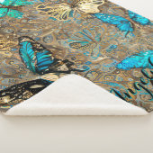 Goldbuttername Personalisiert Sherpadecke (3/4)