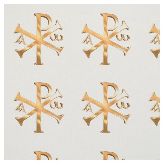 Goldc$chi-rho Stoff (Muster)