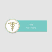 GoldCaduceus Namensschild (Vorderseite)