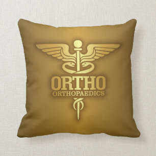 GoldCaduceus (ORTHO) Kissen