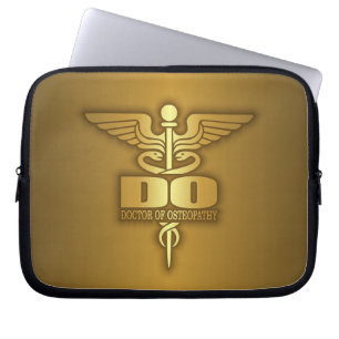 GoldCaduceus (TUN Sie) Laptopschutzhülle