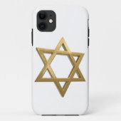Goldchanukkah Davidsstern Case-Mate iPhone Hülle (Rückseite)