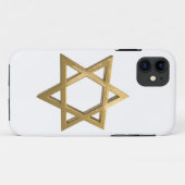 Goldchanukkah Davidsstern Case-Mate iPhone Hülle (Rückseite (Horizontal))