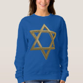 Goldchanukkah Stern david Frauen Sweatshirt (Vorderseite)