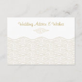 Goldchinesische Wolken Hochzeitsratgeber Karten (Rückseite)