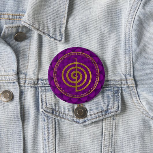 GoldChoku Rei Symbol auf Lotos Button (Beispiel)