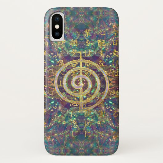 GoldChoku Rei Symbol und Reiki Gebote Case-Mate iPhone Hülle (Rückseite)