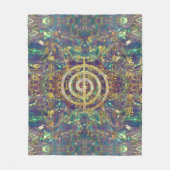 GoldChoku Rei Symbol und Reiki Gebote Fleecedecke (Vorderseite)