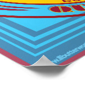 GOLDCOAST, VICTORIA, AUSTRALIEN, SURFEN POSTER (Ecke)