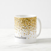 GoldConfetti Kaffeetasse (VorderseiteRechts)